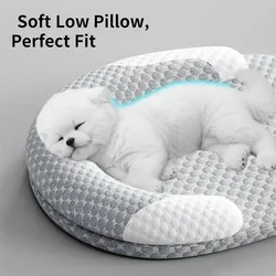 Cama refrigerante ovalada para perros y gatos – transpirable