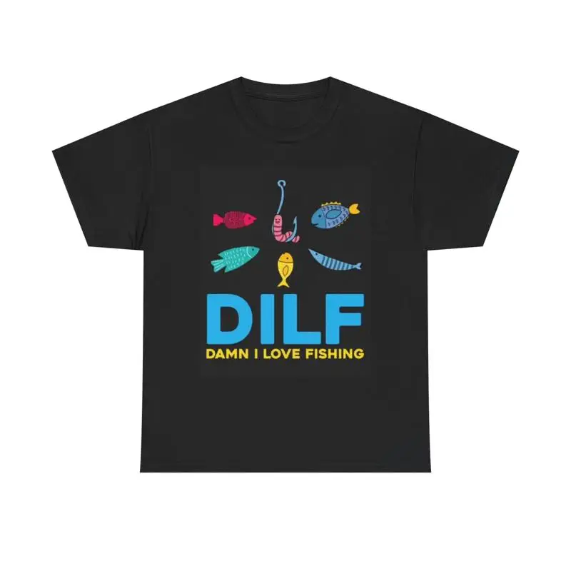 Damn I Love Fishing T Shirt Funny Fish Jokes Retro Lake