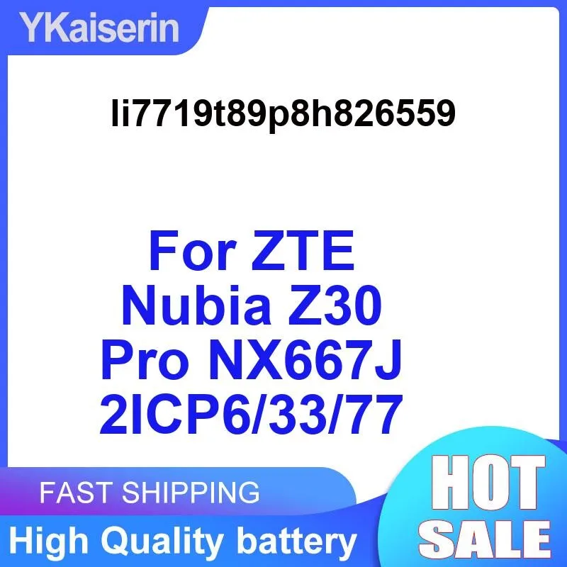 Mobile Phone Battery For Zte Nubia Z30 Pro NX667J 2ICP6 33 77 Reliable Power Li7719t89p8h826559 Safe And 4200Mah
