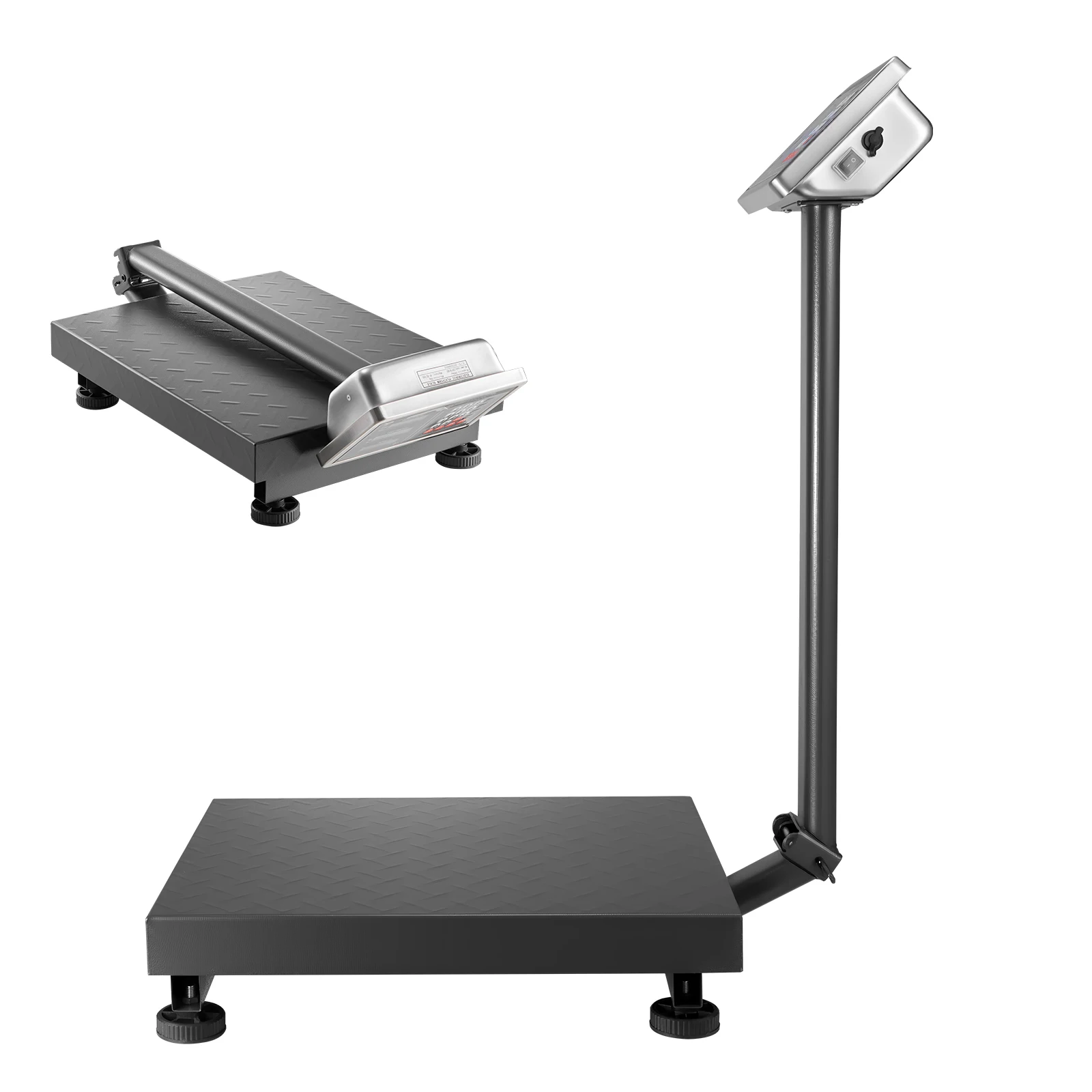 Balance de plateforme numérique électronique SucceBuy 660lbs/300kg avec précision de 50g et alimentation CA/CC pour la pesée des colis