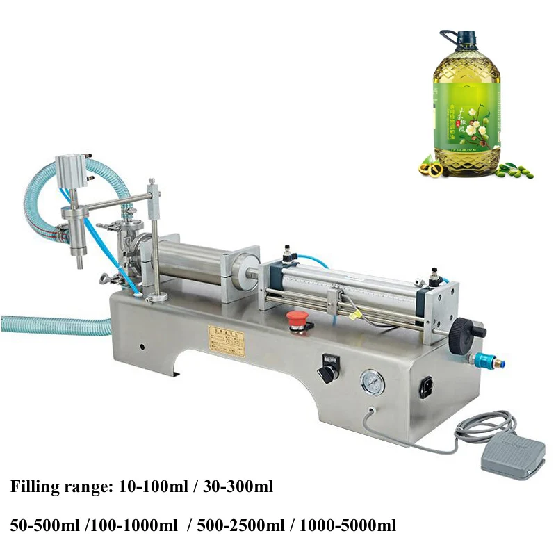 Small Industry Single-head Liquid Filling Machine Is Suitable For Pneumatic Filling Machine For Milk And Honey