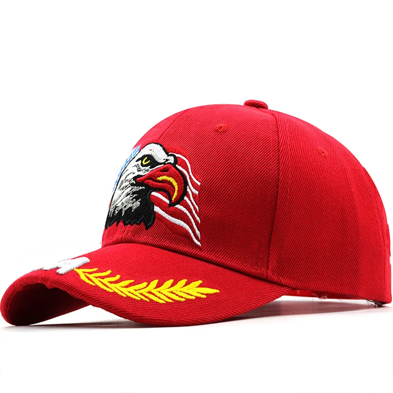 

New Men's Animal Trucker Hat Patriotic Bald Eagle and American Flag Baseball Cap USA 3D Embroidery Farm Snap Back Snapback Bone