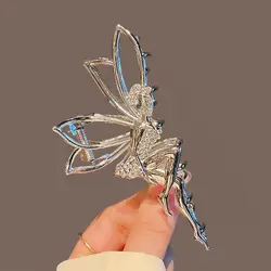 Haimeikang Fairy Hair Claw Gold Silver Hair Styling Tool Hairpins Barrette Hair Crab Clips For Women Fashion Hair Accessories