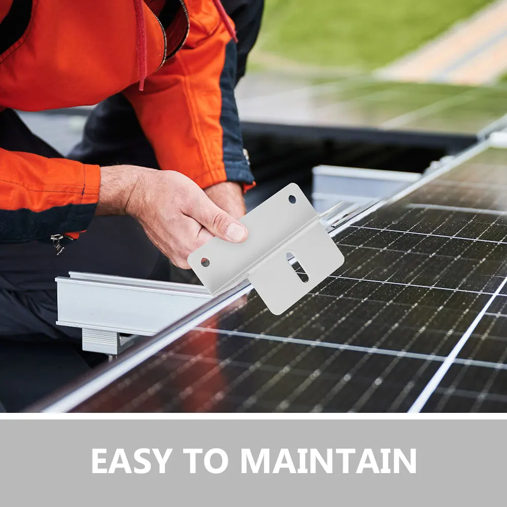 

1Set Solar Panel Brackets Aluminum Alloy Easy Install Off-Grid Projects Long Service Life Solar Panel Holder
