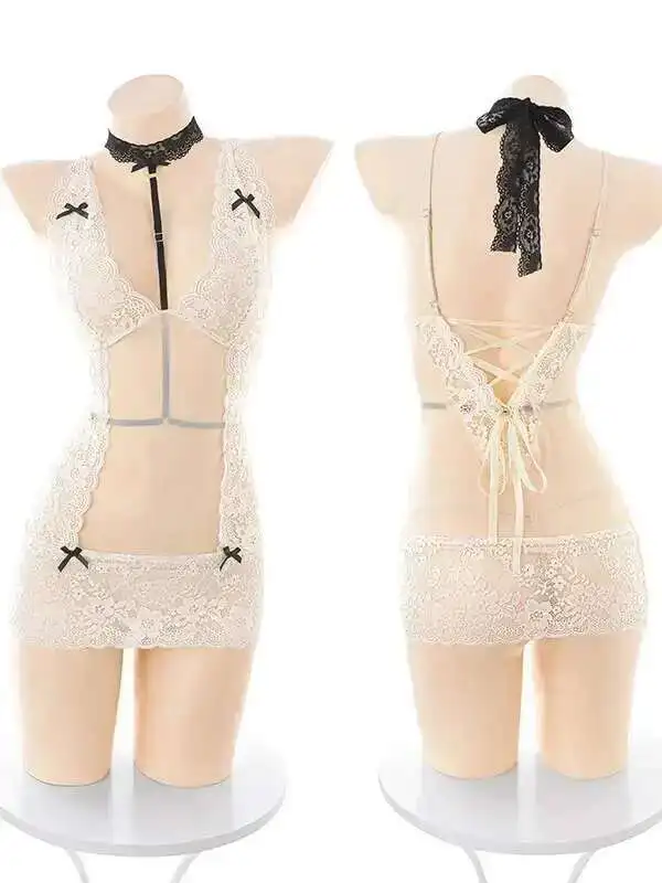 ドレスセクシーなボディコンエレガントガールパーティークラブ着用レディースディープ V 視点衣装レース誘惑ポルノナイトクラブドレス SWBM