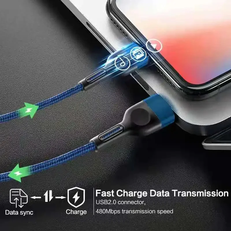 شاحن سريع أصلي كابل usb الصغير لسامسونج غالاكسي s7 شاومي ريدمي 9a 6 7a نوت 5 6 6 برو سامسونج ، 1/2/3 م