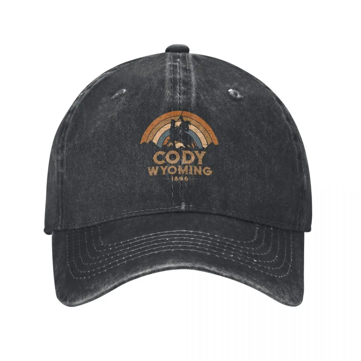 Cody Wyoming Retro Wild West Cowboy Baseball Cap Hood Military Tactical Cap Sun Hat For Children Hats For Women Men's