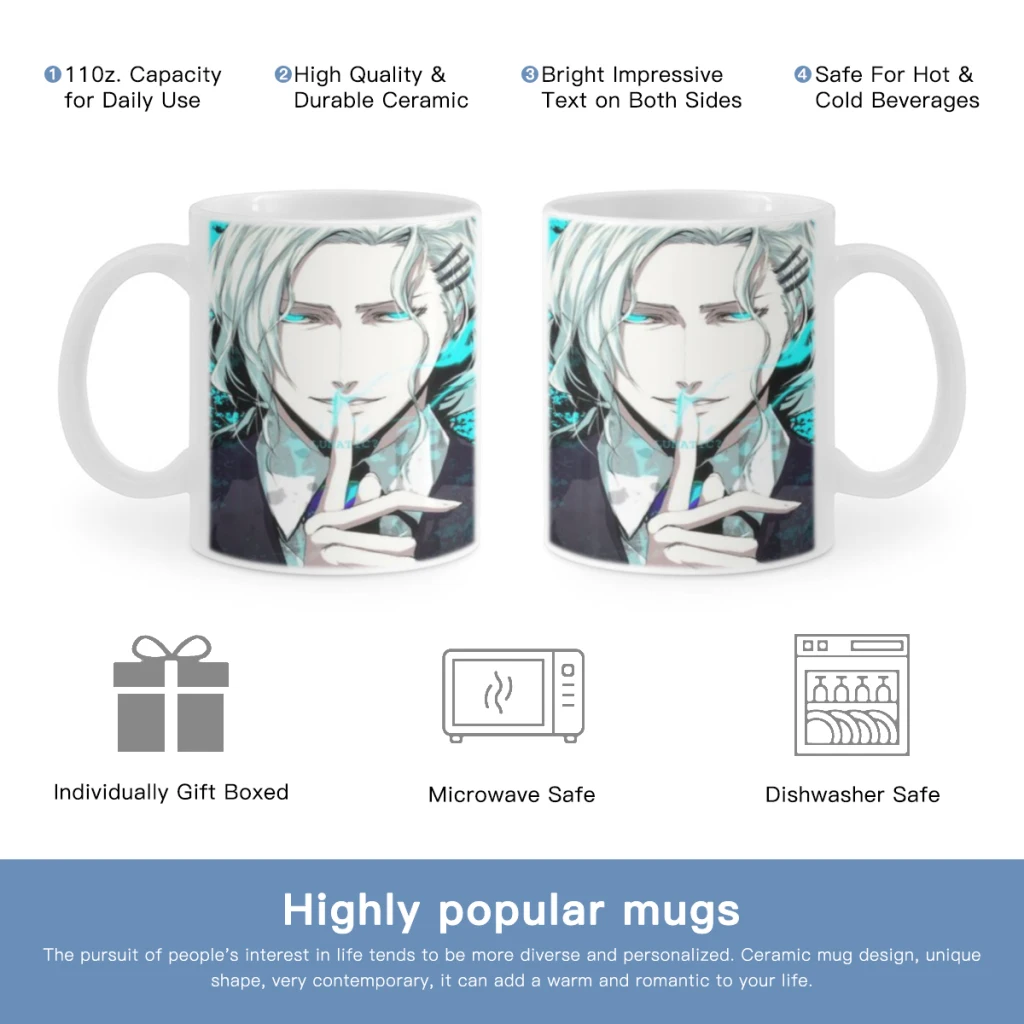 TIGER & BUNNY Ivan Karelin Kaburagi Kotetsu Free shipping 11OZ Coffee Mug Beer Mugs Tea Milk Cup For coffee Surprised Gift