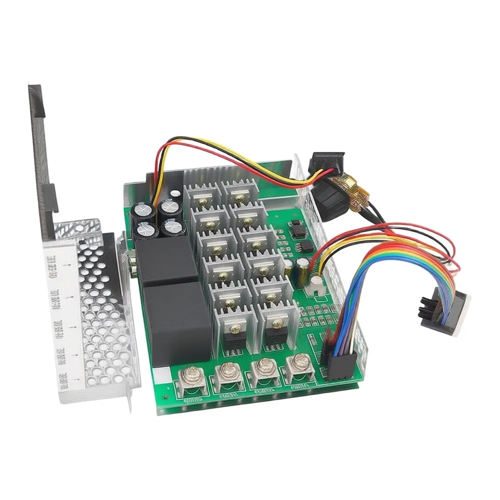 Compact 128x98x40mm DC Motor Controller Supporting 10V to 55V Input Voltage and 100A Peak Output for Brushed Motor Applications