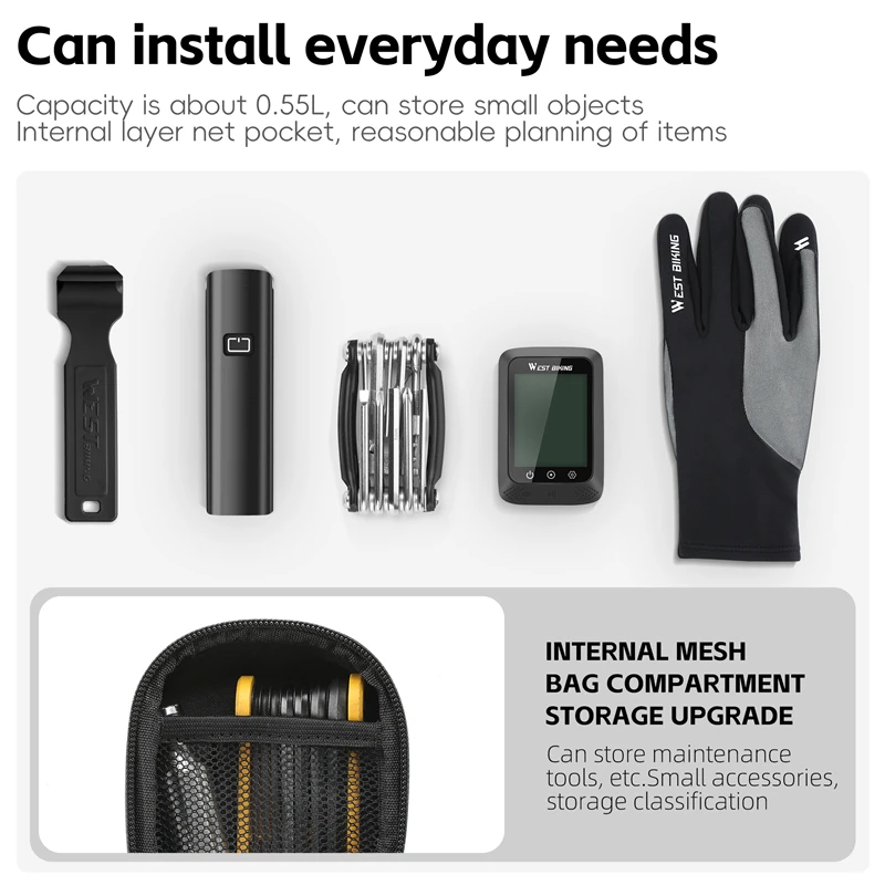 Waterproof Bike Tail Bag Hard Shell Quick Release MTB Road Bicycle Saddle Bag Tool Storage Cycling Accessories - Image 4