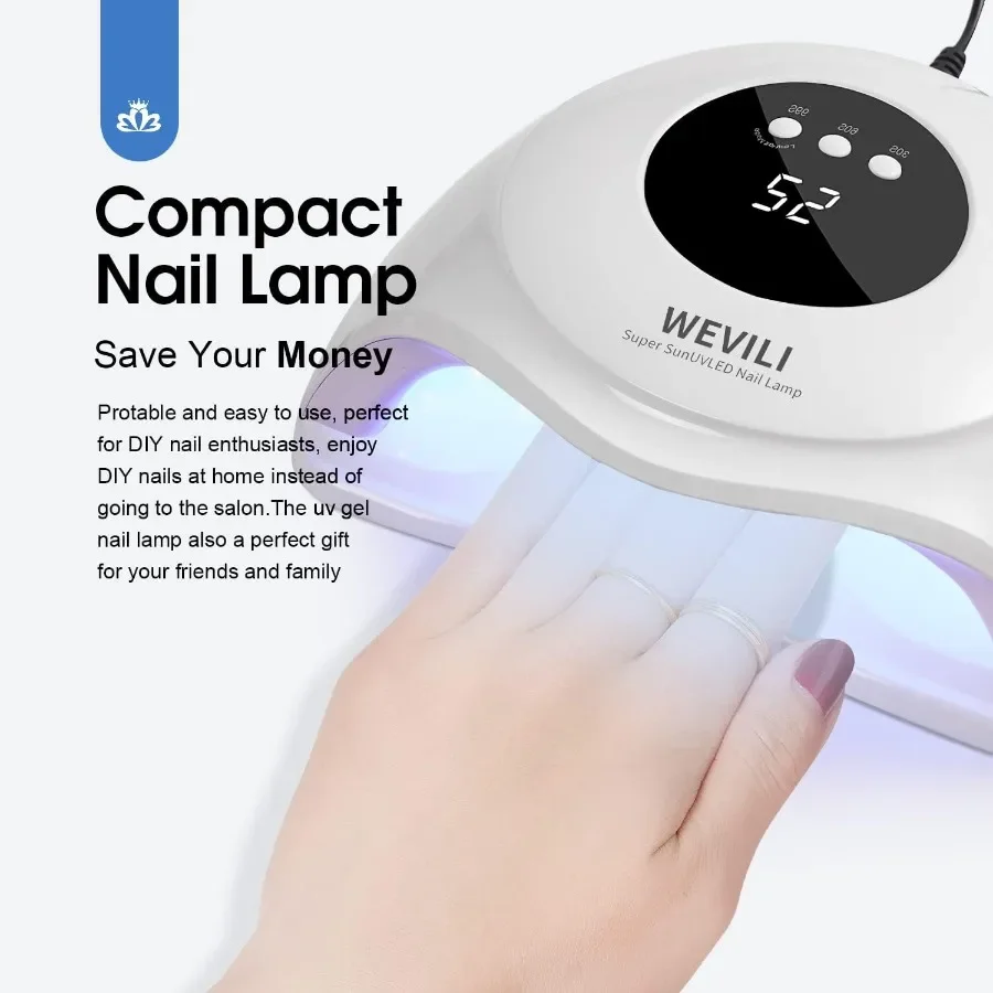 72W UV-nagellamp met sneller UV-licht voor gellaktoepassing met 3 instelbare timers Professionele automatische sensorfunctie