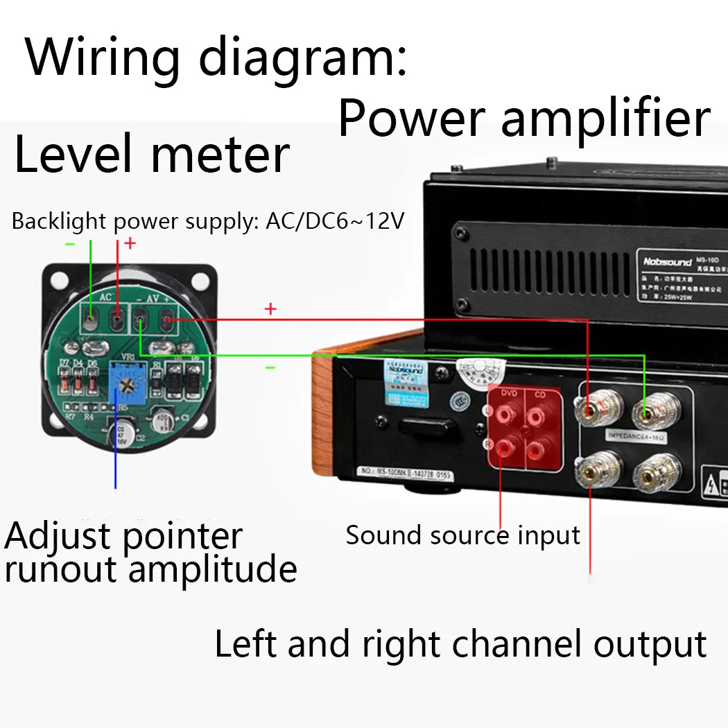 

Kit VU Meter Pointer Speaker Equipment With VU Driver Board Accessories Analog Backlit High Quality Replace New
