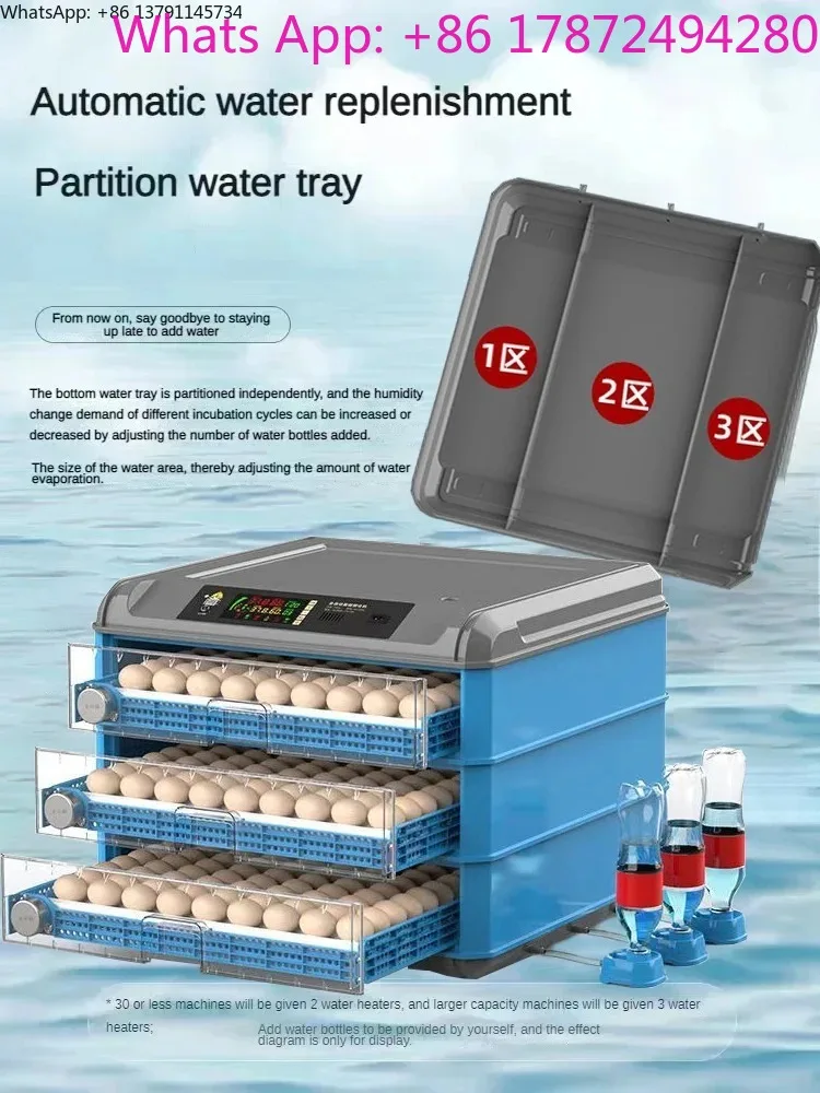 256-500  Capacity Chick Hatcher Machine Fully Automatic  Duck  Hatching Auto Temperature Humidity Control