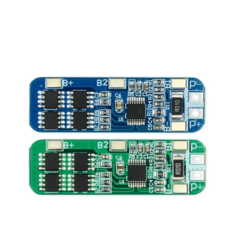 3S 12V 18650 10A BMS Charger Li-ion Lithium Battery Protection Board Circuit Board 10.8V 11.1V 12.6V Electric Blue Green Battery