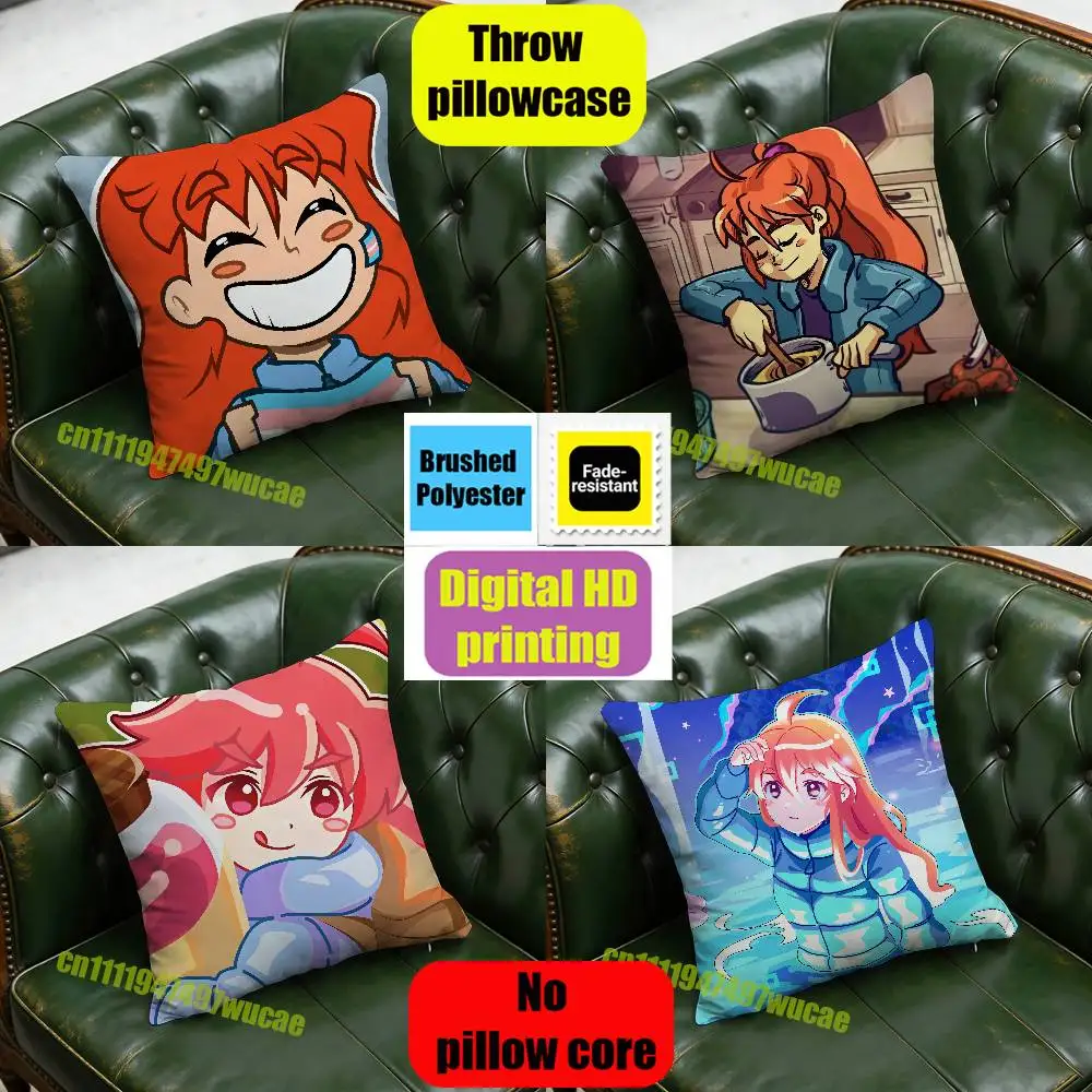 For Badeline Madeline Celeste Throw Pillow Case 40x40cm Car Custom Square Pillowcase Pad Cushion Cover