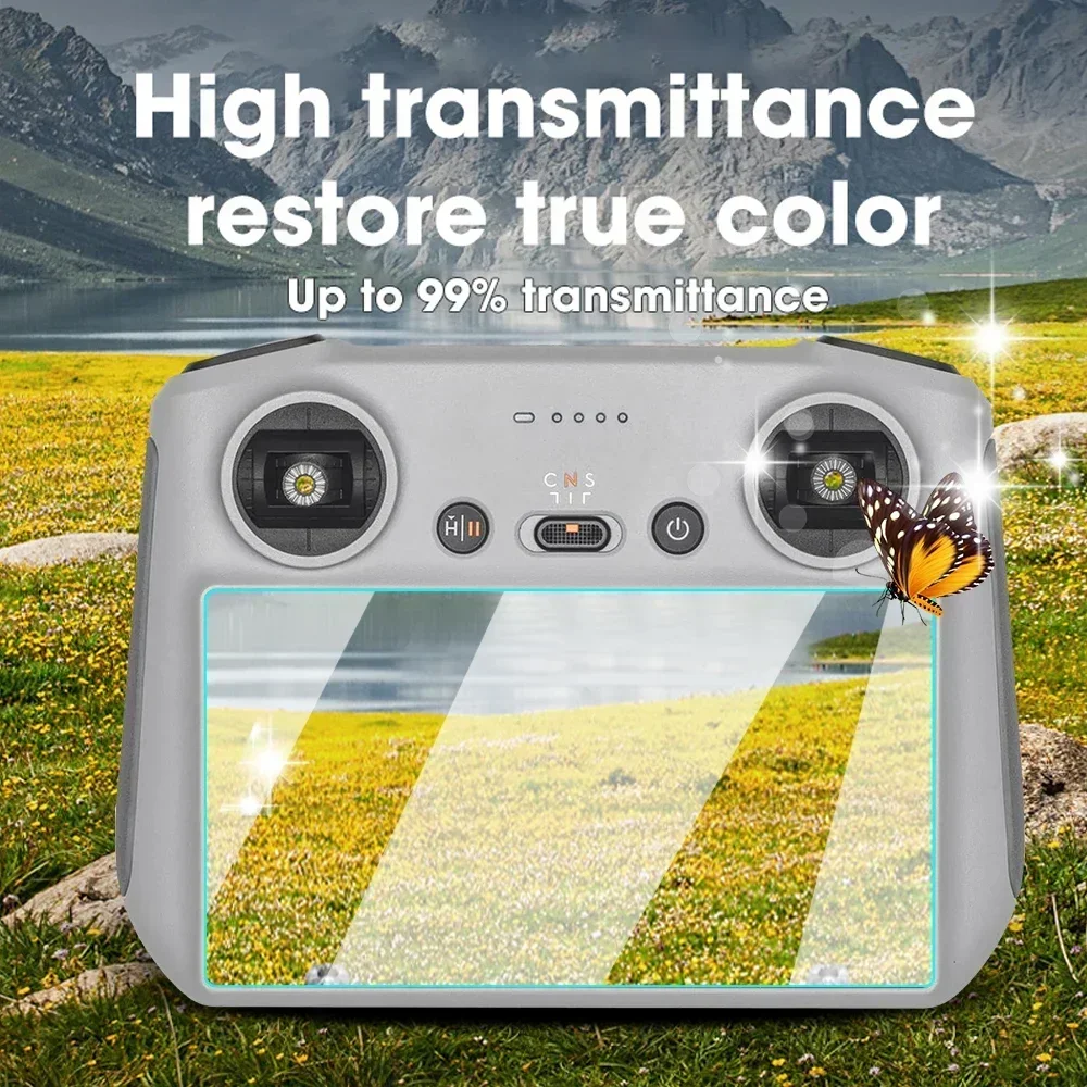 Tempered Glass Film for DJI Mini 3 Pro RC DJI Air 3 RC2 HD Clear Screen Protectors Protective Film Remote Controller Accessories