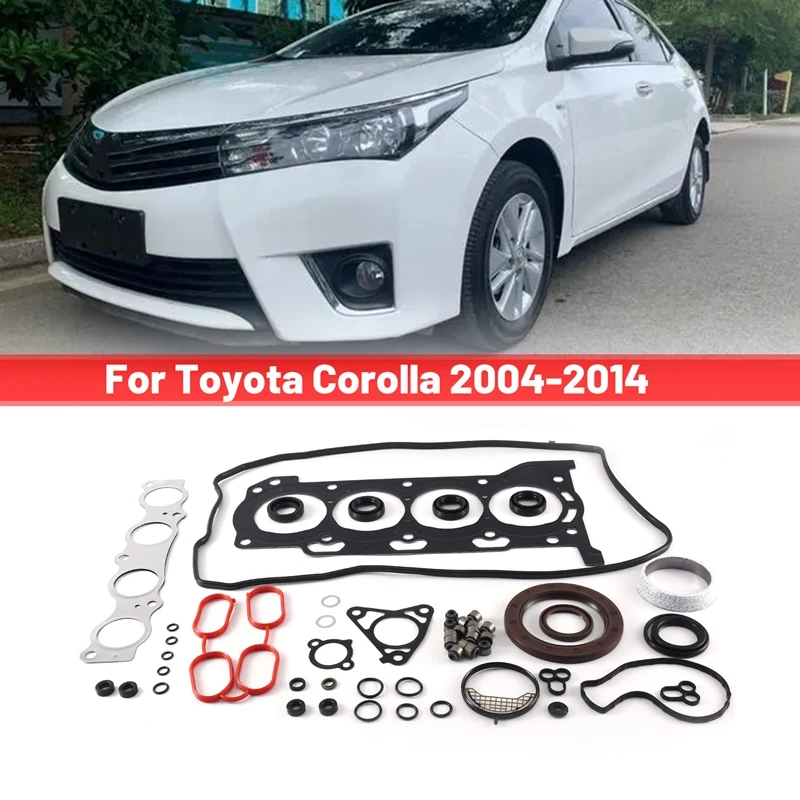 

04111-0T021 полный комплект прокладок двигателя автомобиля для Toyota Corolla 2004-2014 1ZR 2ZR комплект для ремонта двигателя 041110T021