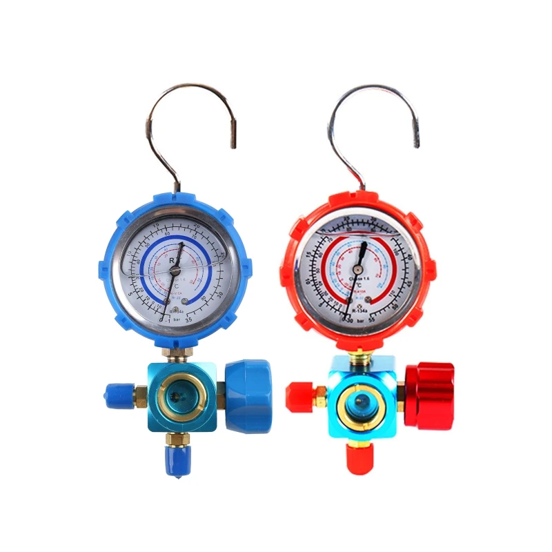 Digital Pressure Gauge Manifold Gauge Car Refrigerator Refrigerant High/Low R410 Drop Shipping