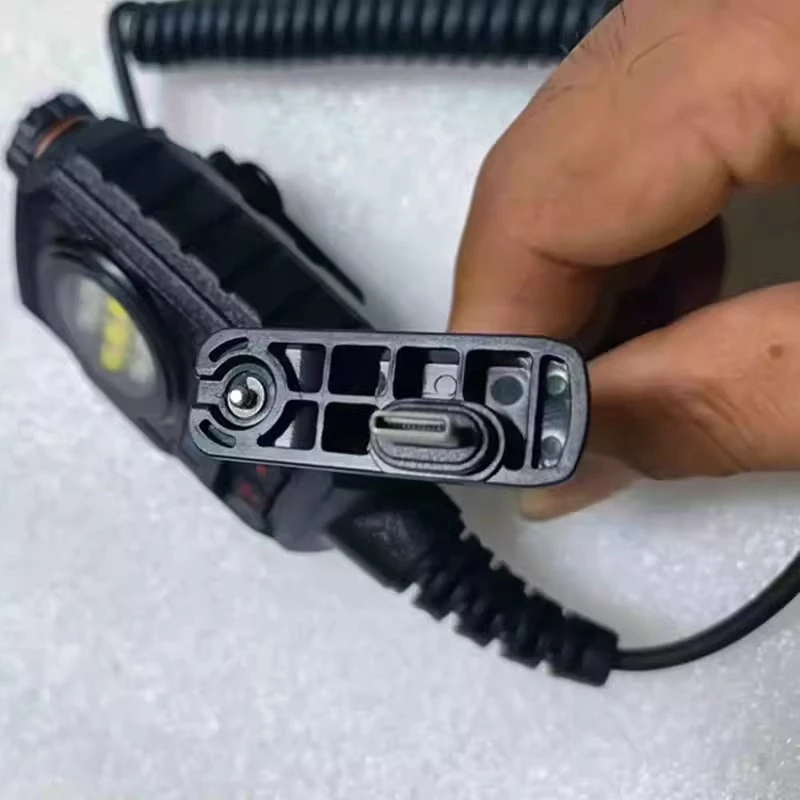 Adattato per il ricevitore interfono wireless Senhaix GT-12/8800/8600 n. 1 interfaccia di tipo C Walkie Talkie Microfono Spalla di tipo C