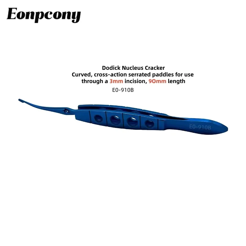 Ooginstrument Dodick Core Crusher Gebogen, gekarteld, gekarteld