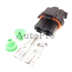 1 Set 2 Hole 1544361-1 AC Assembly Car Plastic Housing Sealed Connector Auto Starter Electronic Fan Wire Cable Waterproof Socket