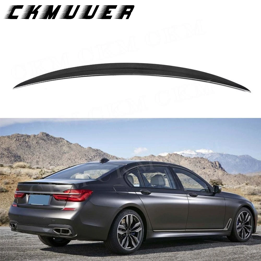 

CKMUUER Dry Carbon fiber Rear Boot Spoiler for BMW 7 Series G11 G12 730i 740i 750i Sedan 2012-2021 Trunk Duck Spoiler Lid Wing