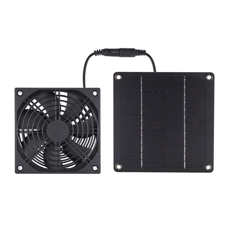 

Solar Panel Exhaust Fan Mini Ventilator Solar Panel Powered Fan 3W 12V For Dog Chicken House Greenhouse