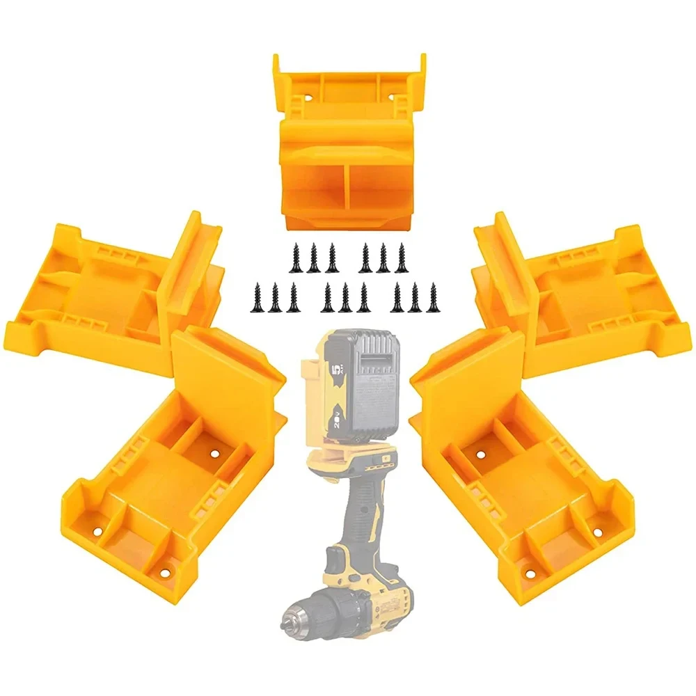 5er-Pack Werkzeughalterung für Dewalt für Milwaukee 18V 20V Bohrmaschinen Akkuhalter Batteriehalterung Dockingstation Befestigungssitz – Detail 3