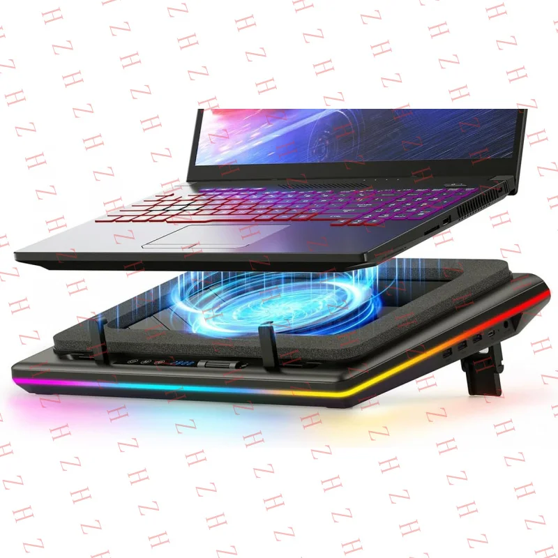 

P+ V12 RGB Laptop Cooling Pad Gaming Laptop Cooler with 5.5 Inch Powerful