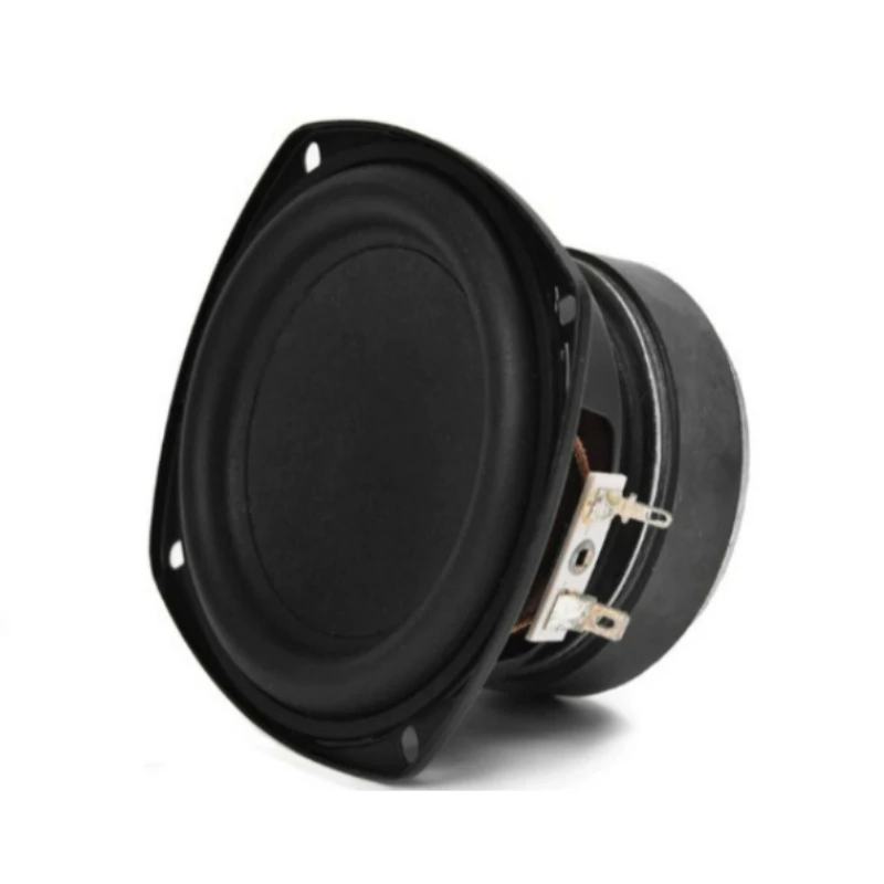 SOTAMIA 1pcs 4 Inch Subwoofer 4 Ohm 20W 25 Core Positive Side Baked Black Bracket Rubber Side External Magnetic Speaker