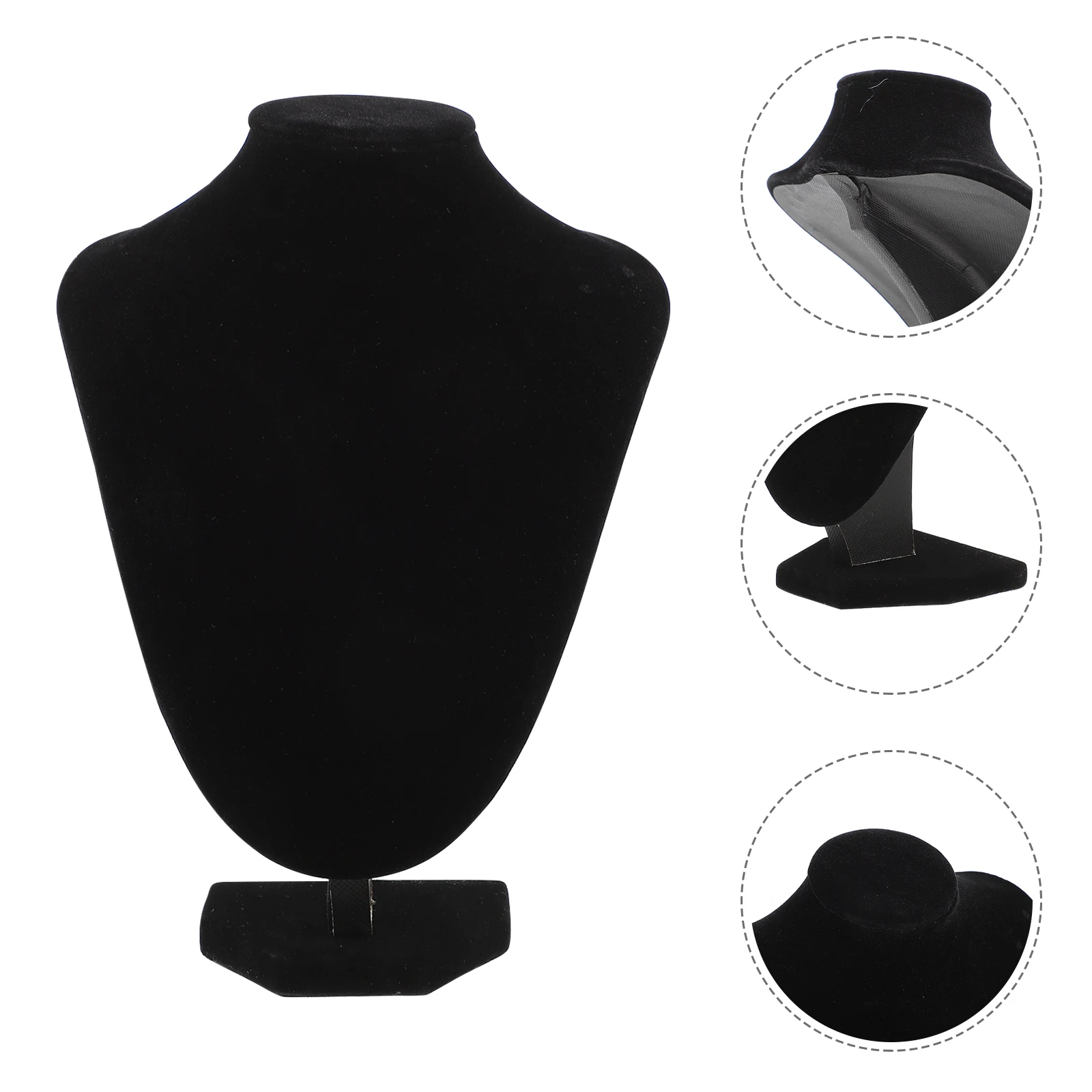 

1pc Jewelry Bust Stand Necklace Display Holder Chains Organizer For Business Personal Use Display Rack Safe Durable