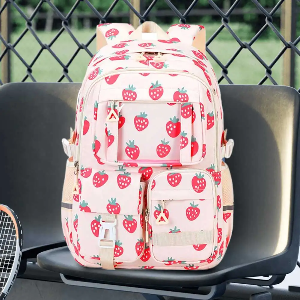 مجموعة من 3 قطع حقيبة كتب مدرسية للأطفال مع حقيبة غداء مقلمة حقيبة ظهر مدرسية خفيفة الوزن لفتيات طلاب المدارس الابتدائية المتوسطة