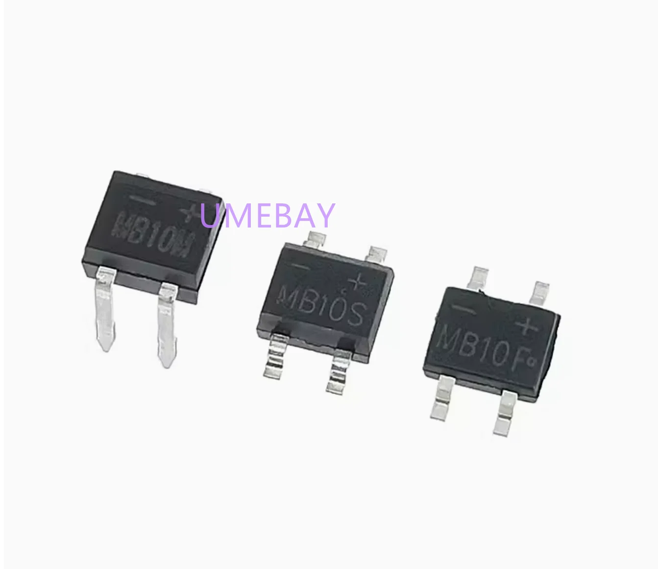 50pcs    MB6F/MB6S/MB10S/MB6M rectifier bridge patch 4-pin direct insertion bridge stack 1A 600V 1000V