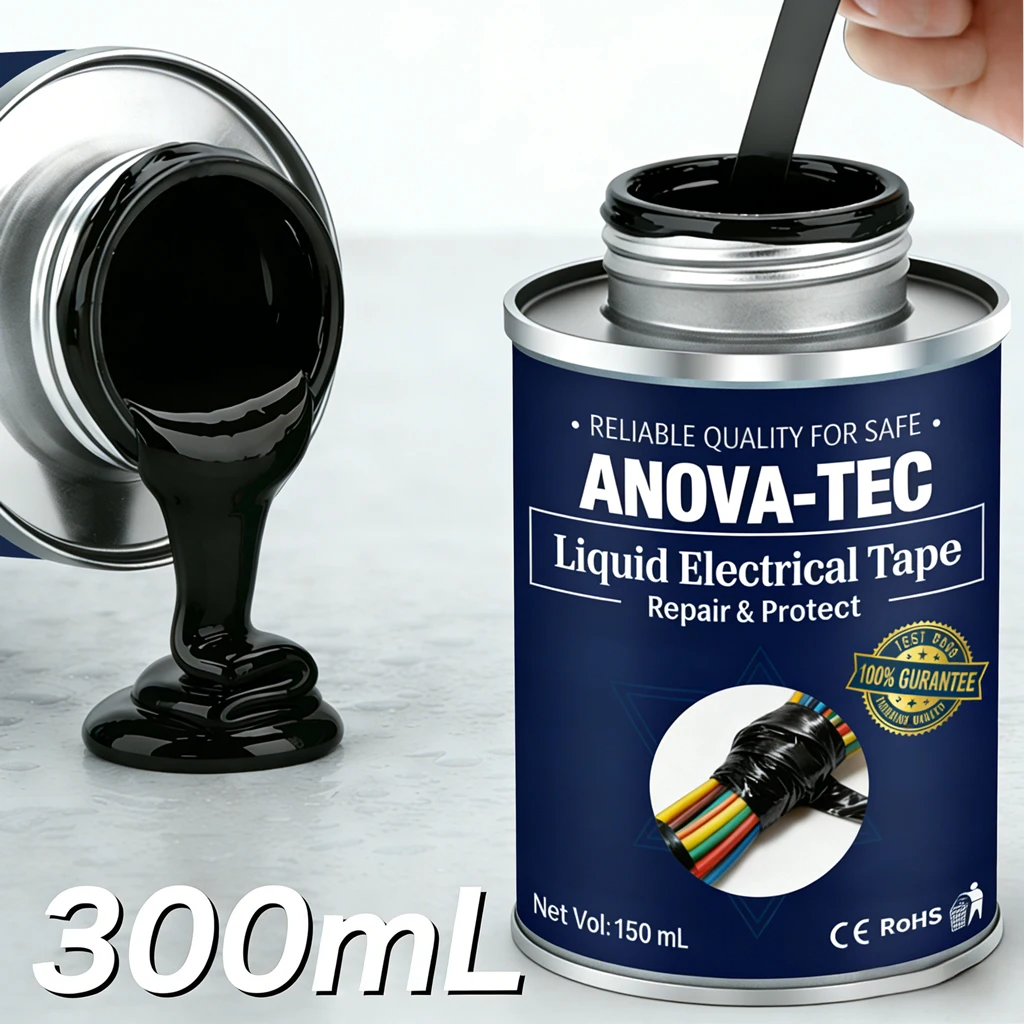 15-300ml Flüssiges Isolierband, wasserdicht, zur Reparatur von Leitungen, Kleber für Drähte und Kabel, für Haus und Heim, zum Abdichten und Schützen von Steckverbindungen