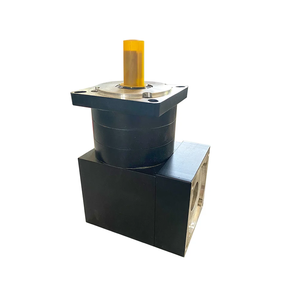 56.8:1 64:1 96:1 144:1 216:1 Ratio 90 Degree 110mm Planetary Reducer Right Angle Gearbox for Servo Motor