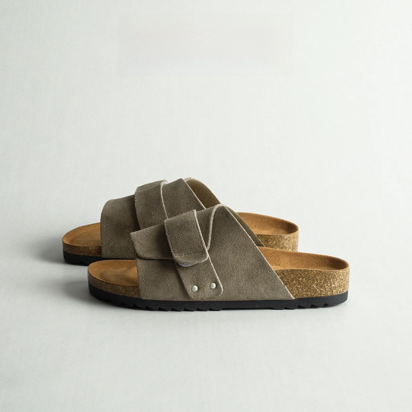 Leather Retro Thick Heel Sandals Women Outdoor Summer Versatile Comfortable Casual Lazy Toe Open Cork  Shoes