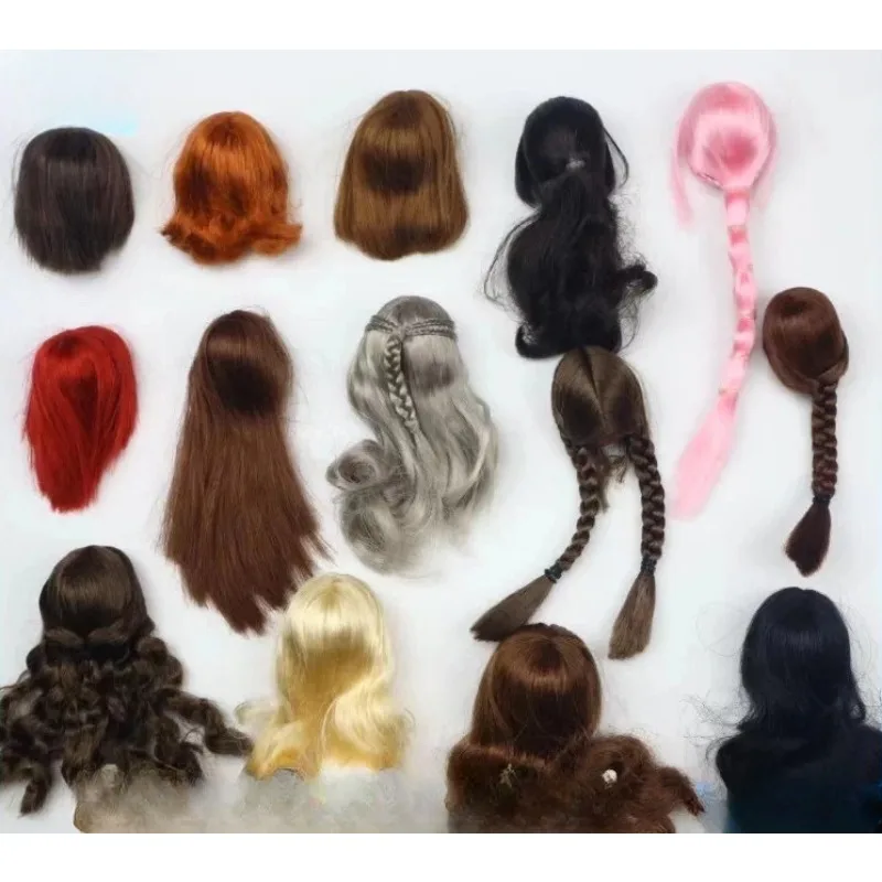 1/6 Maßstab Weiblicher Soldatenkopf mit Haarperücke, Ersatzfrisur-Modell-Zubehör für 12-Zoll-Actionfiguren-Körper – Detail 2