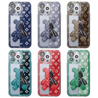 Robots Luxury Bears Case for Apple iPhone XR XS Max 15 Plus 14 Pro Max 7 8 11 13 Mini 12 Pro SE Transparent Soft Cover