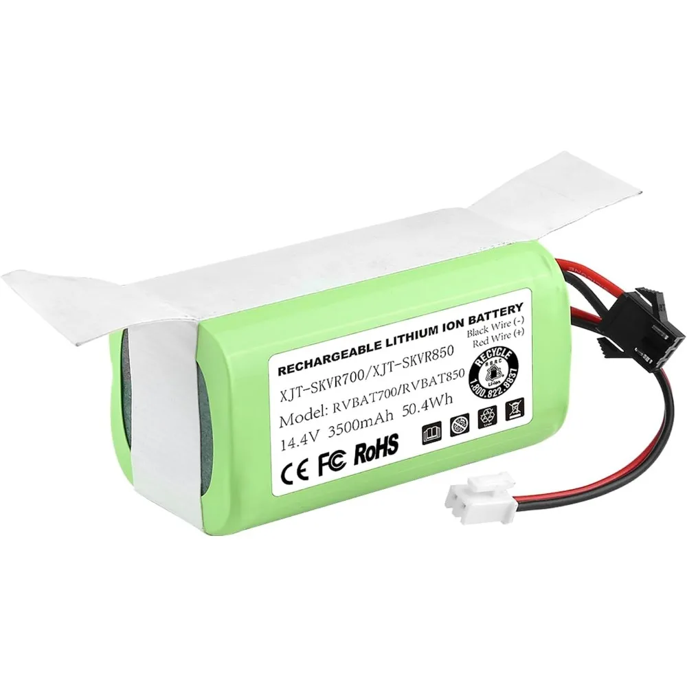 Aleaviy 14.4V 3500mAh Replacement Battery for Shark Ion Robot RVBAT850 RVBAT700 - Compatible with RV700, R75, R85, RV720,RV1000S