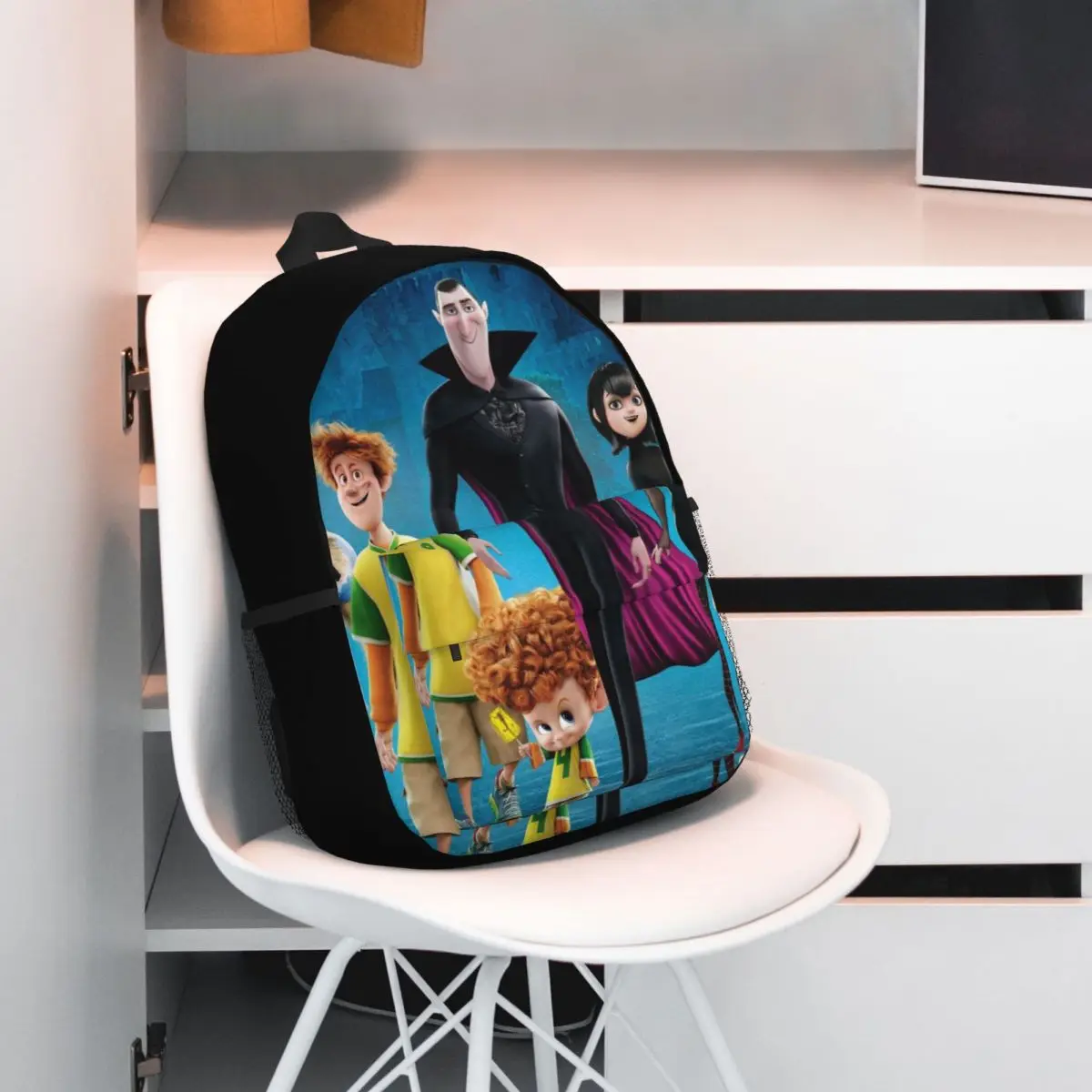 Like-H-Hotel-Transylvania-Style New Fashion High Capacity Waterproof College Backpack Trendy Laptop Travel Book Bag 15inch