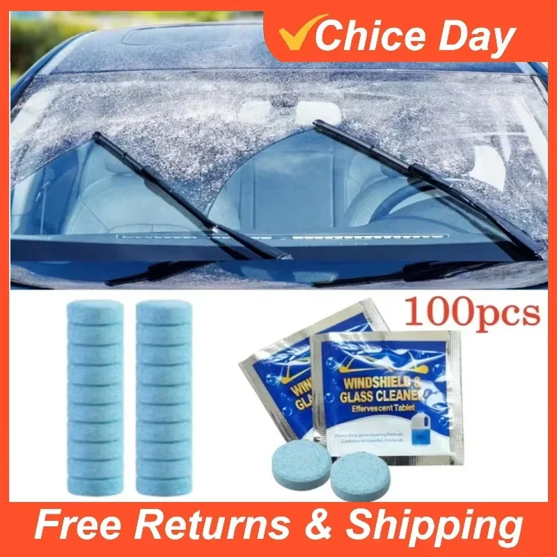 Solid Cleaner Car Windscreen Cleaner Effervescent Tablet Auto Wiper Glass Solid Cleaning Concentrated Tablets Detergent Amagi