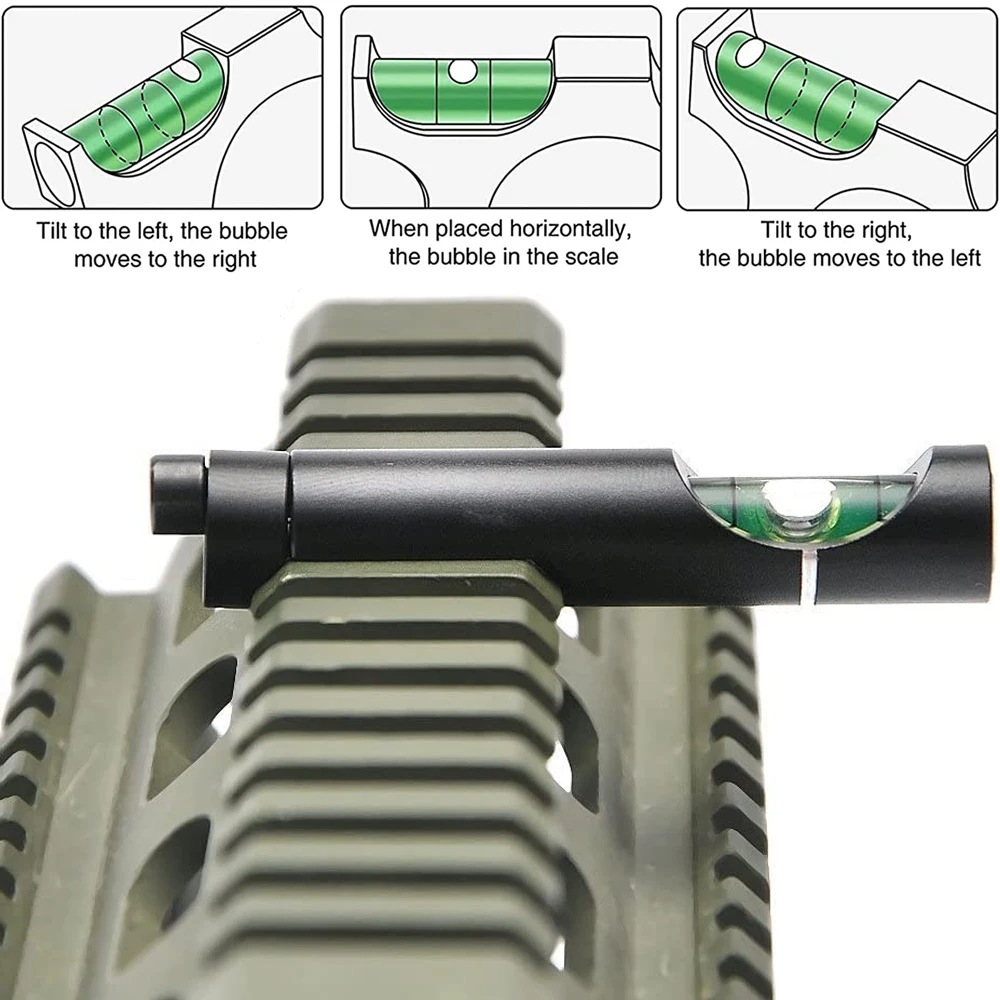 Hunting Spirit Bubble Level Optical Scope Mounts for 11mm/20mm Picatinny Rail Rifel Scope Leveling Tool Kit Hunting Accessories image 3