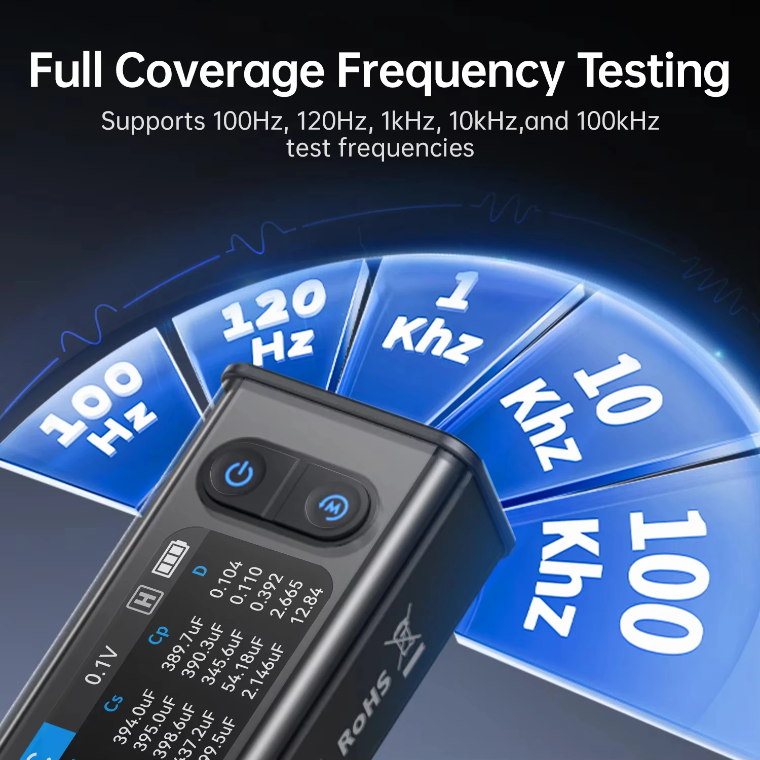 FNIRSI LCR-ST2 2 في 1 جسر الملقط الرقمي LCR ESR متر مصلحة الارصاد الجوية اختبار كلفن كليب مكون إلكتروني متعدد الوظائف تستر أيضا