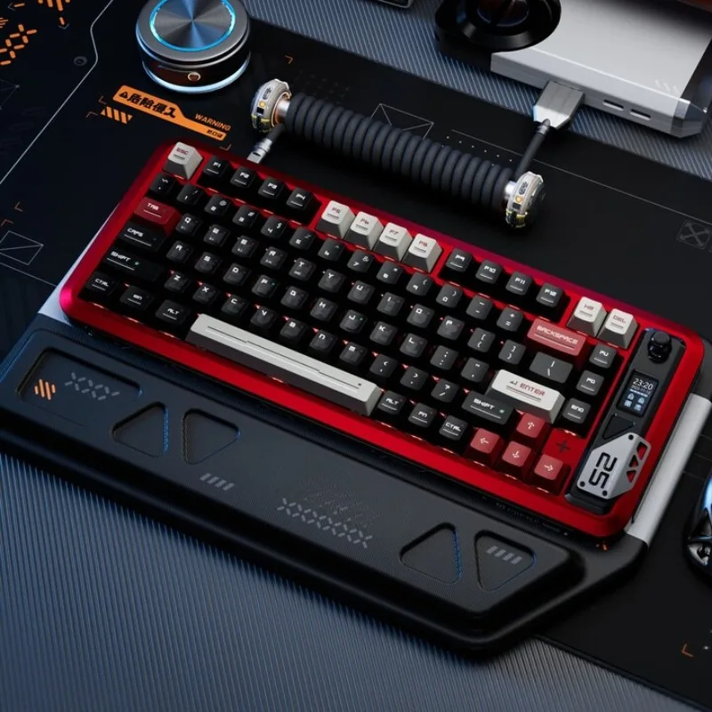 

Mechanical keyboard Wireless three-mode hot-swappable e-sports game Customized aluminum alloy Valorante