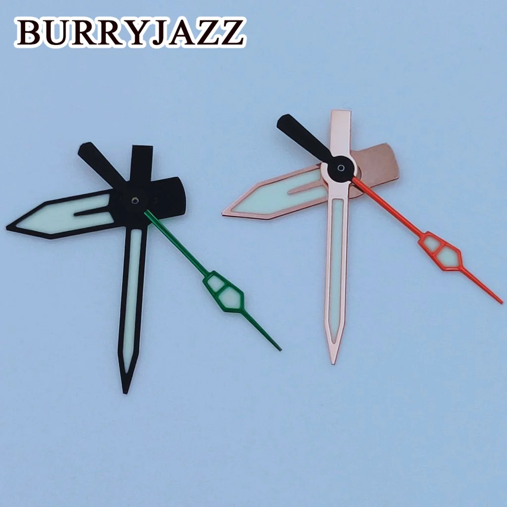 يد مضيئة من Burryjazz ، أسود ، فضي ، ذهبي ، وردي ، ذهبي ، أخضر ، NH35 ، NH36 ، NH38 ، 7S26 ، 7S36 ، 4R35 ، 4R36