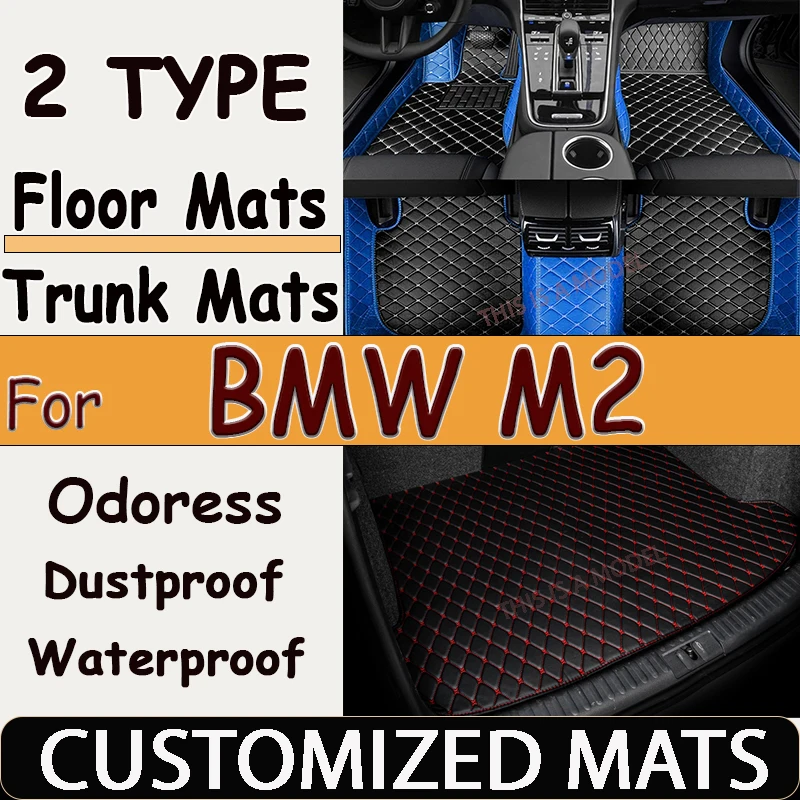 

Car Carpet Floor Mat For BMW M2 F87 2016~2021 5 Seats Waterproof Pads Car Mats Full Cover Cubre Pisos Para Autos Car Accessories