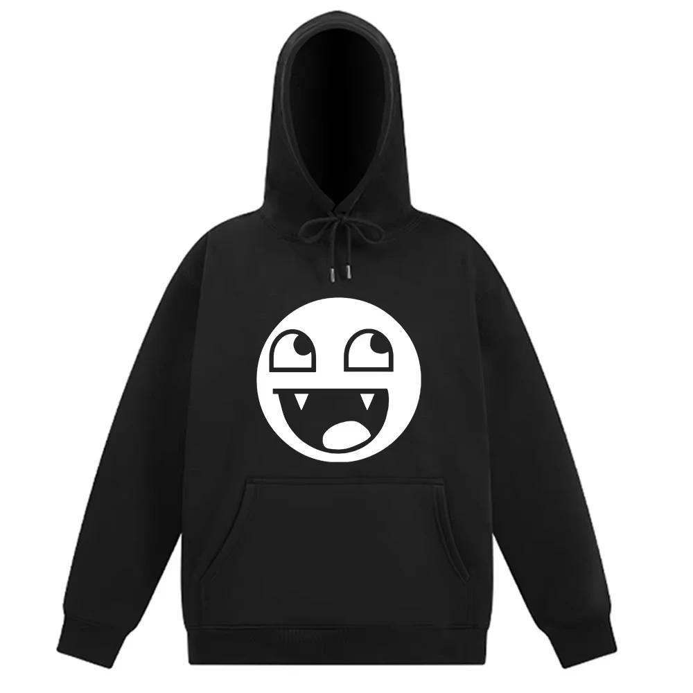 Epic Face Domo Kun Funny Meme Design Fashion Print Hoodie Men Women Long Sleeved Loose Hoodies Winter Hip Hop Simple Pullover