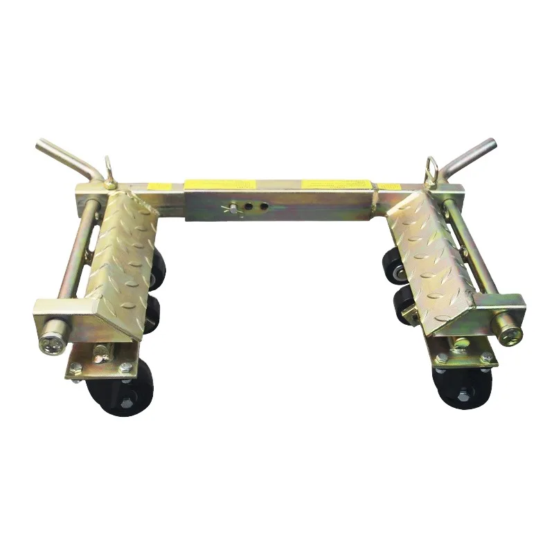3 ton steel moving wheel trolley hydraulic vehicle positioning jack trolley for car trailer trailer vehicle moving