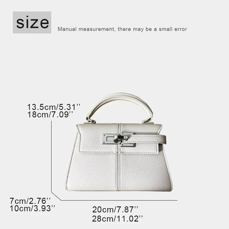 Classic Box Bags For Women Luxury Designer Handbag Purses 2025 New In PU Lychee Texture Splicing Design Lock Top Handle Shoulder