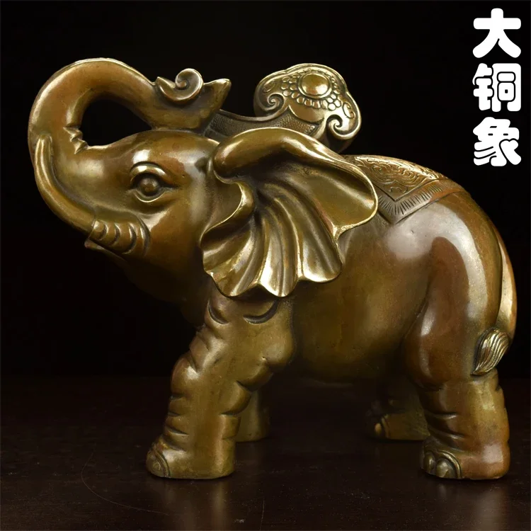 

lucky fortune as objects of large copper ornaments like wealth and fortune like antique copper suction old elephantroom Art